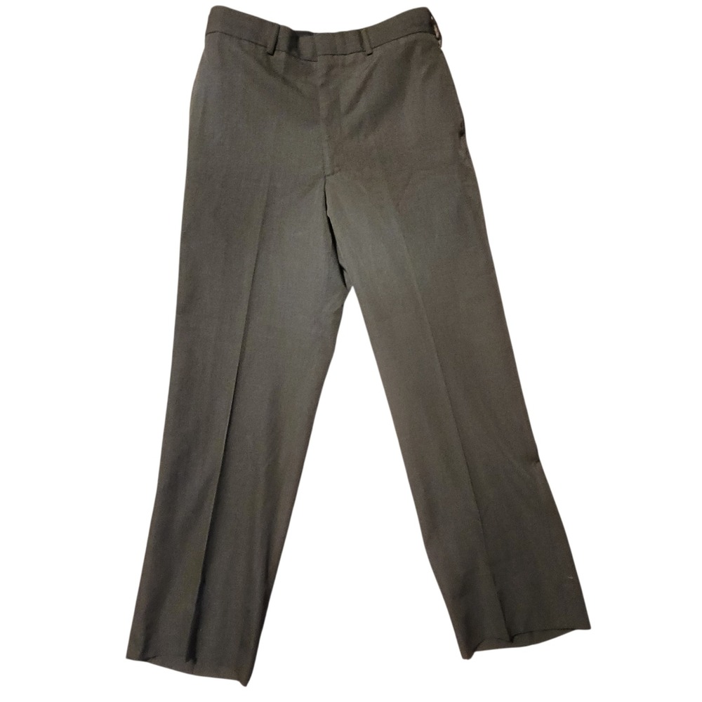 USMC Mens Dress Trousers Green Shade 2212 Coates Brothers Poly Wool 34L NSN 7699